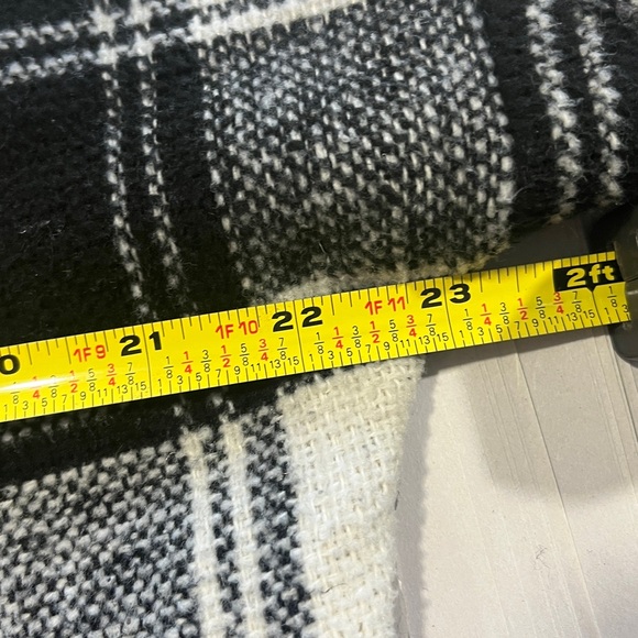 Audrey Black White Checks Shirt Tail Jacket Dress - Picture 8 of 15